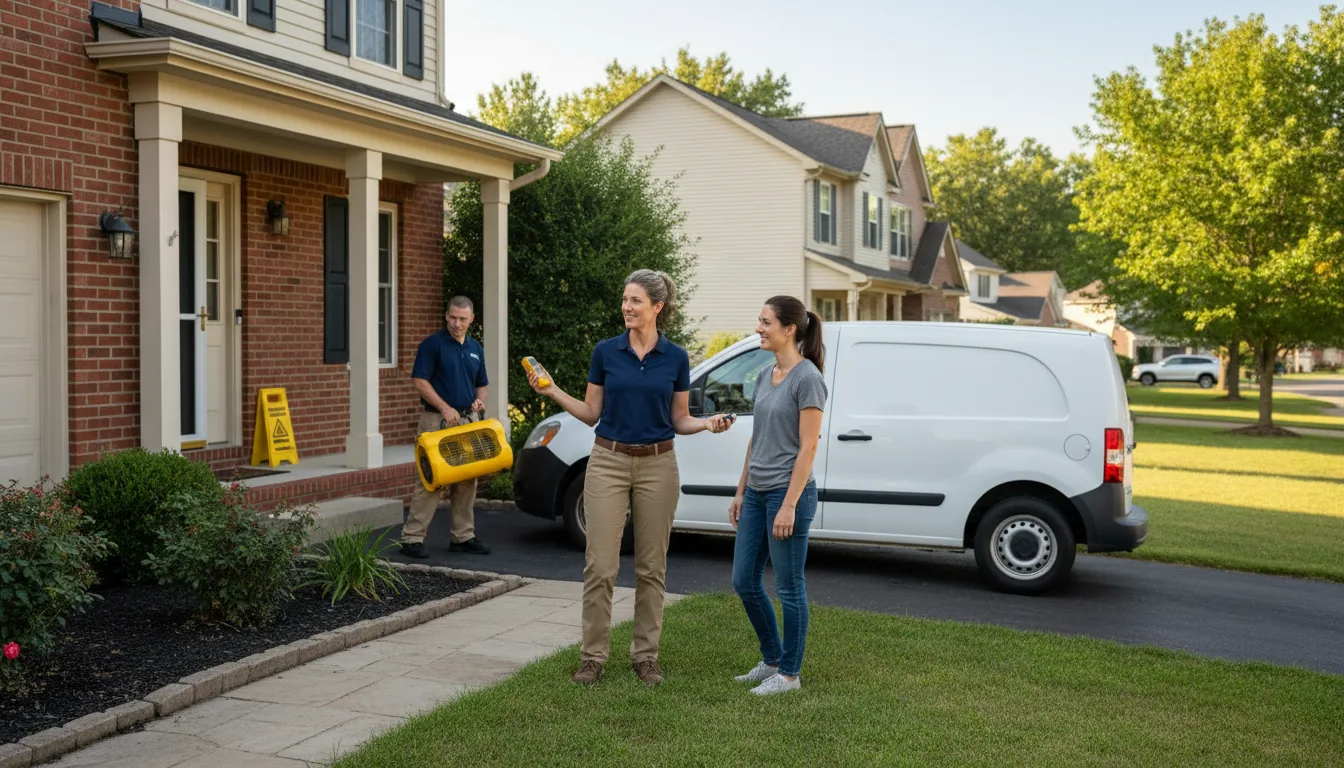 Residential water damage restoration in Starrucca, PA